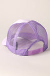 Lavender & Pearls Rhinestone Bow Patch  Trucker Hat