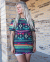 “KC” Crazy Train Aztec Top Size: XS - The Lace Cactus