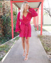 “KC” Magenta Sequin Dress - The Lace Cactus