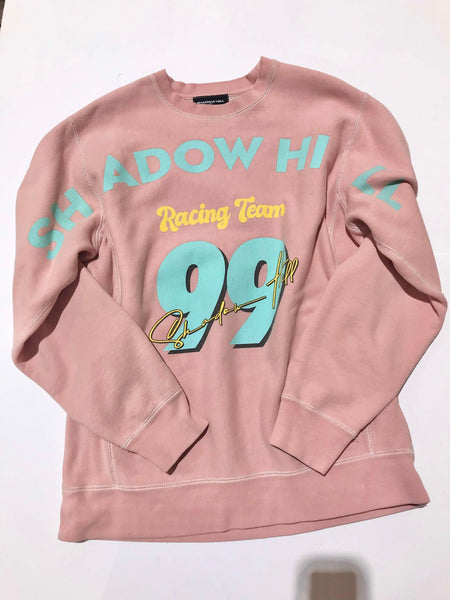 "KC" Pink Shadow Mill Racing Team Sweatshirt Size: L