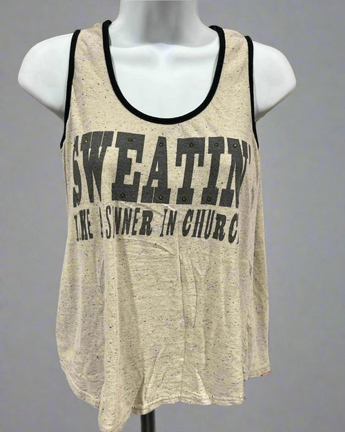 "KC" "SWEATIN" Tank: Medium