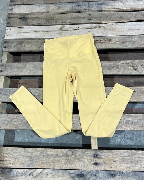 "KC" Yellow Mono b Leggings: XSmall