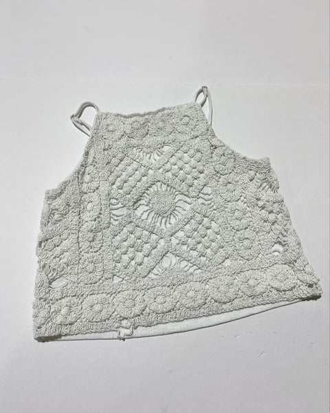 "KC" Ivory Crochet Top Size: XS