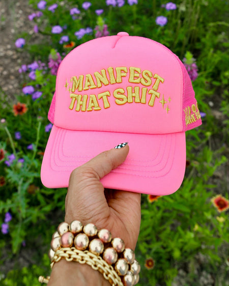 Hot Pink "Trust The Universe" Trucker Hat