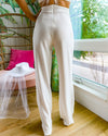 Ultra White Pintuck Pants - The Lace Cactus