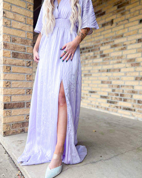 Lilac Maxi Dress - The Lace Cactus