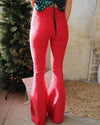 Rayla Red Super Stretch Bell Bottoms - The Lace Cactus