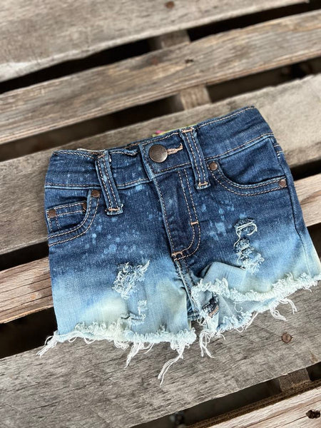 Bleached Denim Kid Shorts