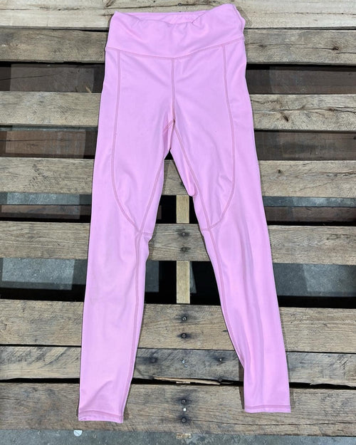"KC" Pink Athletic Leggings: Small