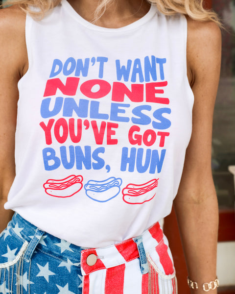 White “Don’t Want None” Tank - The Lace Cactus