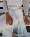 Rhinestone White Maxi Tunic - The Lace Cactus