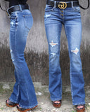 The Jessica Low Rise Flare Jeans - The Lace Cactus