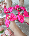 Kollia Fuchsia Bow Heels - The Lace Cactus