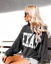 Black “Texas” Oversized Sweatshirt - The Lace Cactus